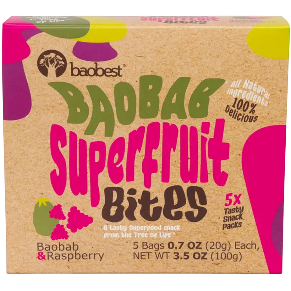 Baobab Superfruit Bites- Raspberry (5 CT)