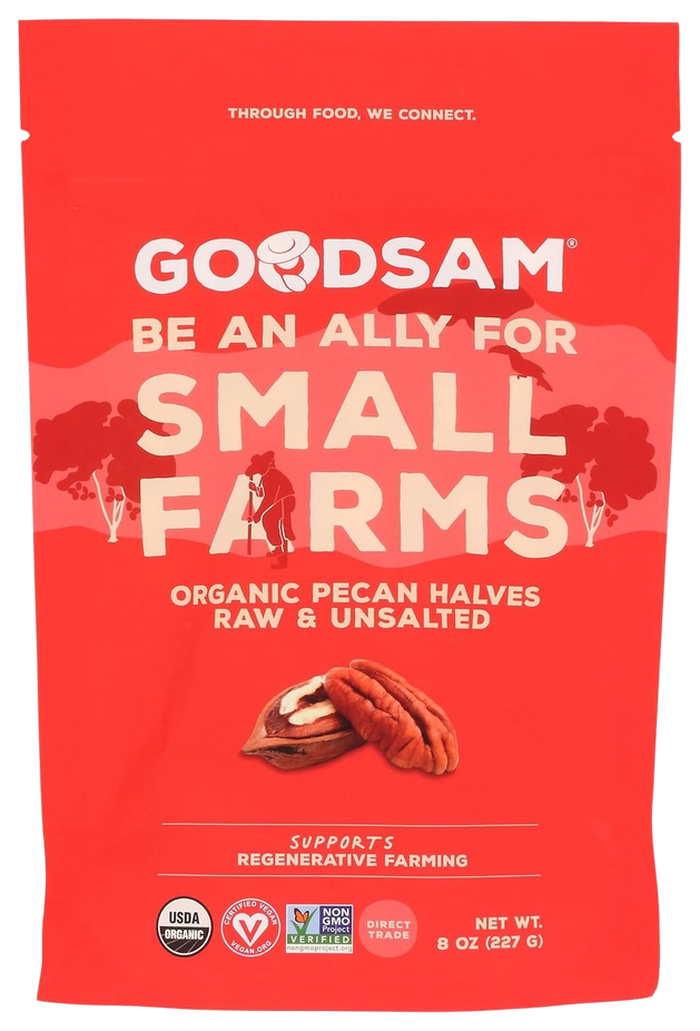 Organic Raw Pecan Halves, Unsalted