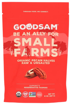 Organic Raw Pecan Halves, Unsalted