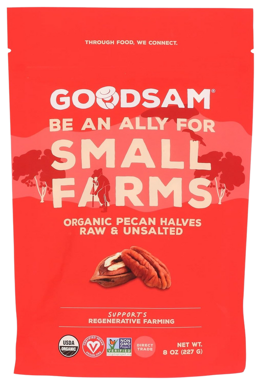 Organic Raw Pecan Halves, Unsalted