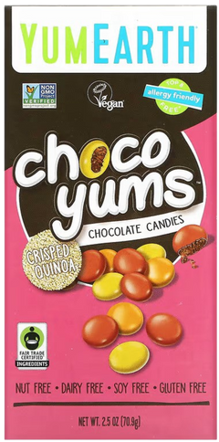 Choco Yums Crisped Quinoa Chocolate Candies