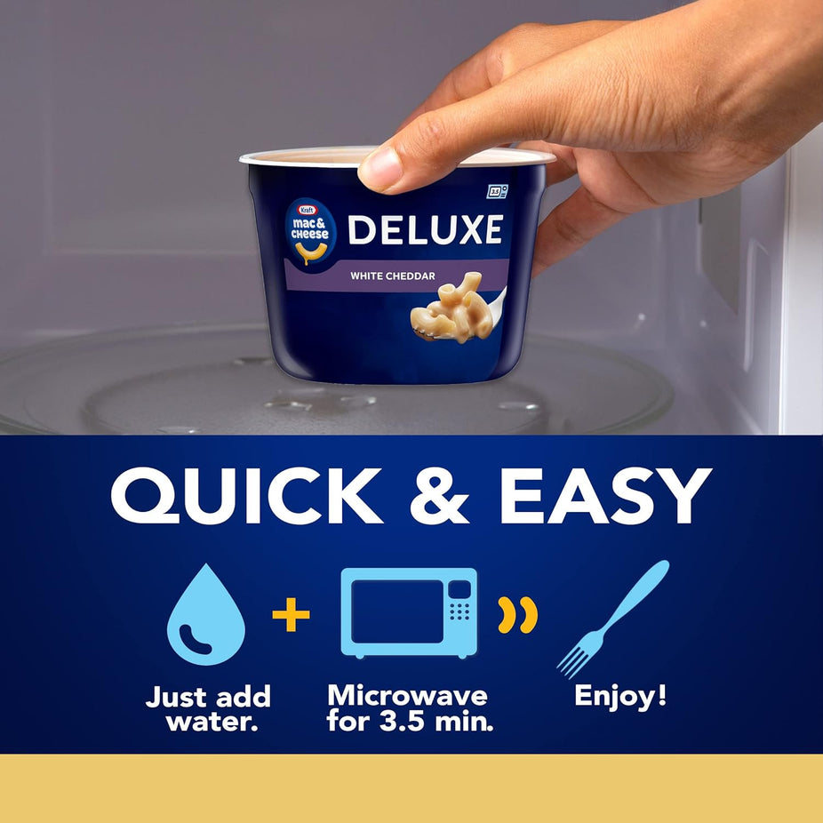 Mac & Cheese White Cheddar Shell Pasta Cups (12 Pack)