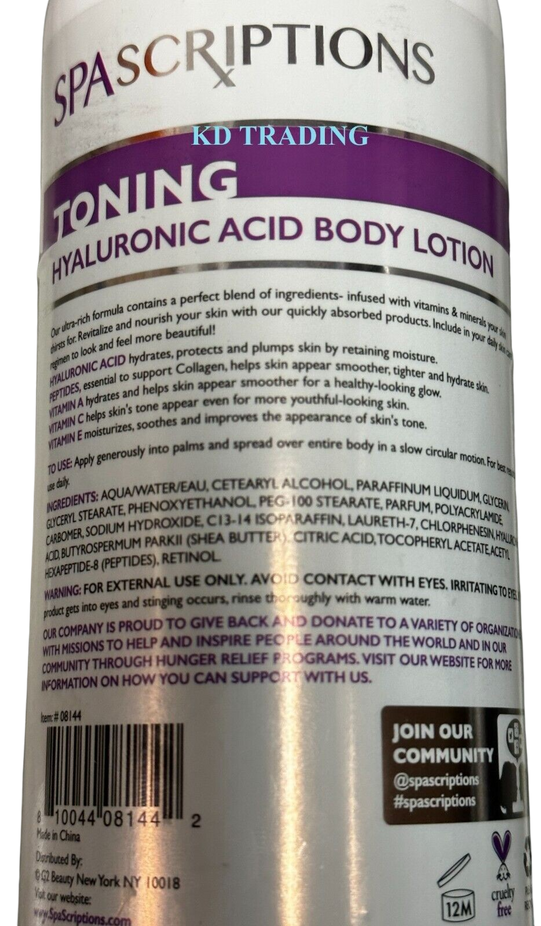 Toning Hyaluronic Acid Body Lotion