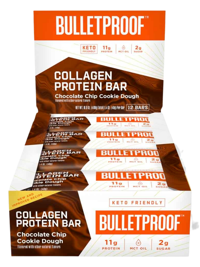 Chocolate Chip Cookie Dough Collagen Protein Bar (12 CT)