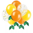 Citrus Fruit Solid & Confetti Filled Latex Balloon Bouquet Kit (9 CT)