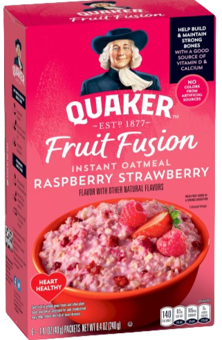 Raspberry Strawberry Fruit Fusion Instant Oatmeal