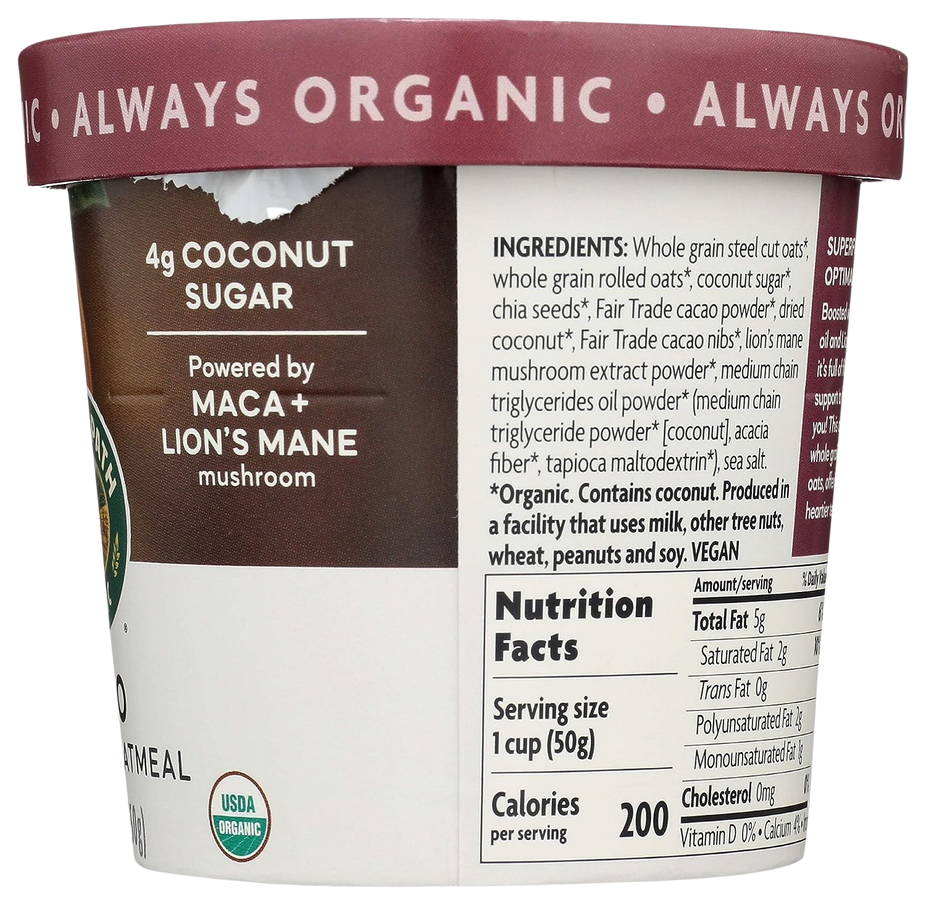 Organic Cacao Superfood Oatmeal