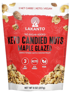 Keto Maple Glazed Candied Nuts