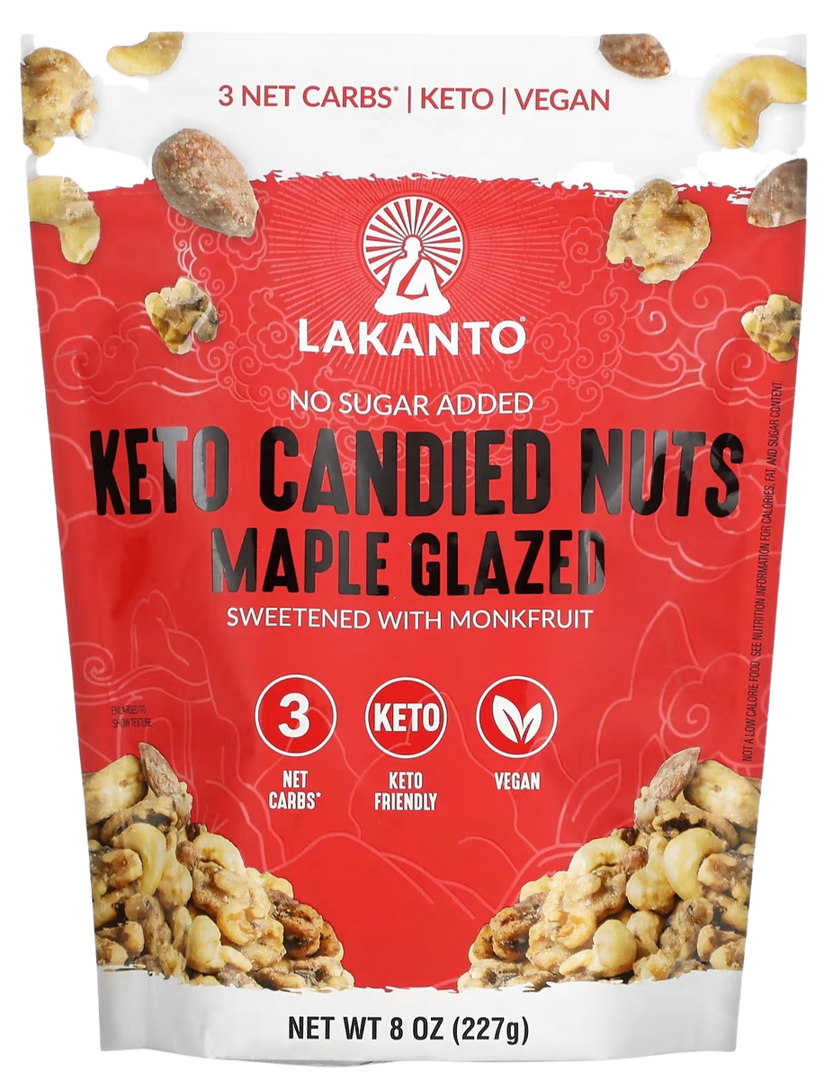 Keto Maple Glazed Candied Nuts