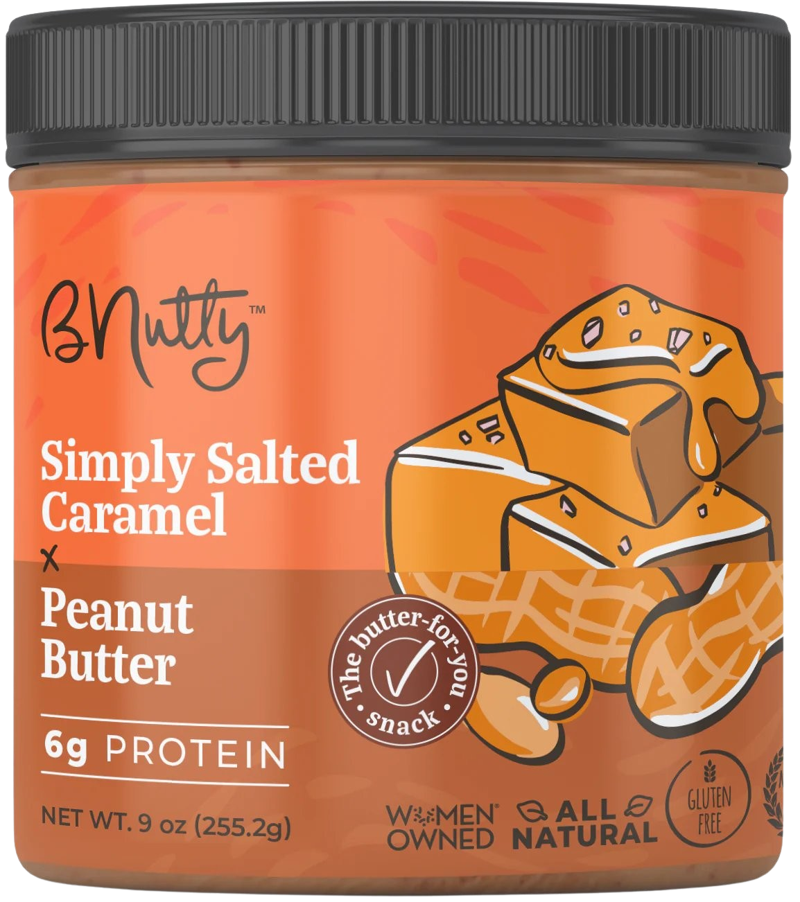 Bnutty Simply Salted Caramel Peanut Butter – Martie