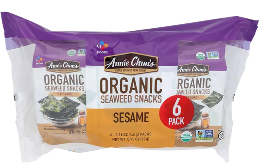 Organic Sesame Seaweed (6 Pack)