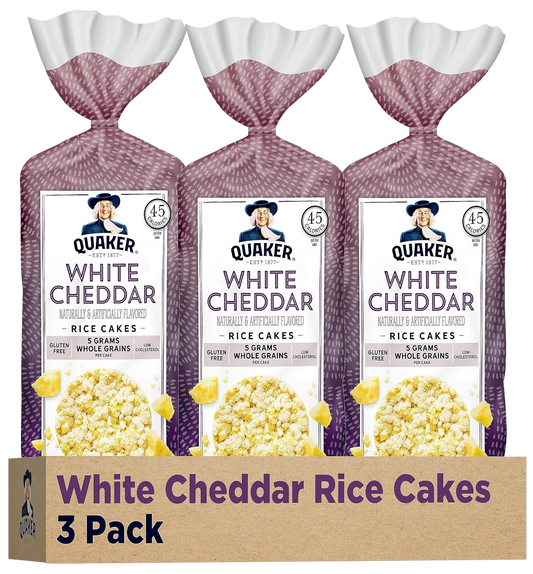 Large Rice Cakes - White Cheddar (3 Pack)