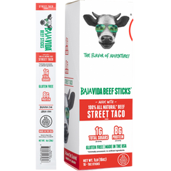 100% All-Natural Beef Sticks - Street Taco (16 Sticks)