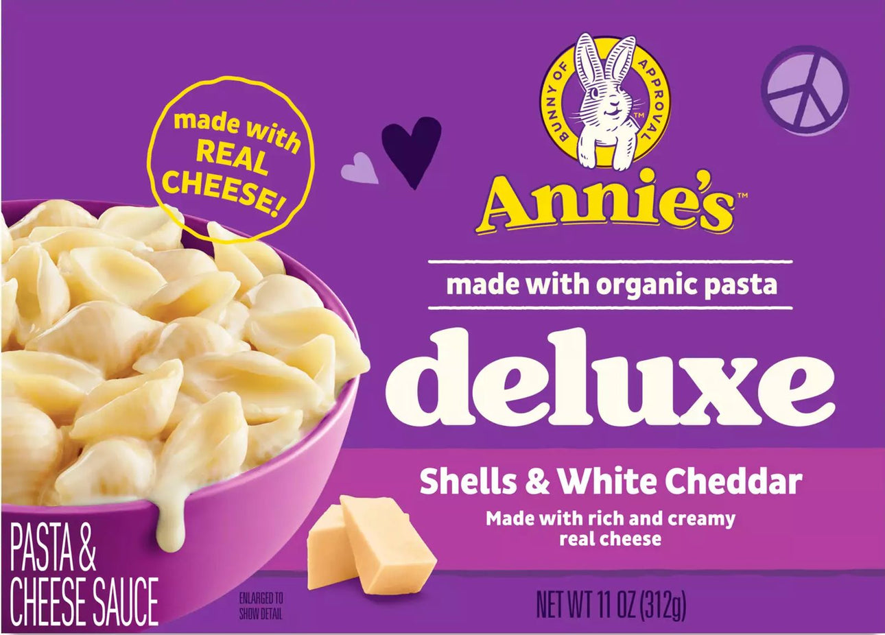 Annies Deluxe Rich and Creamy Shells and White Cheddar Mac and Cheese
