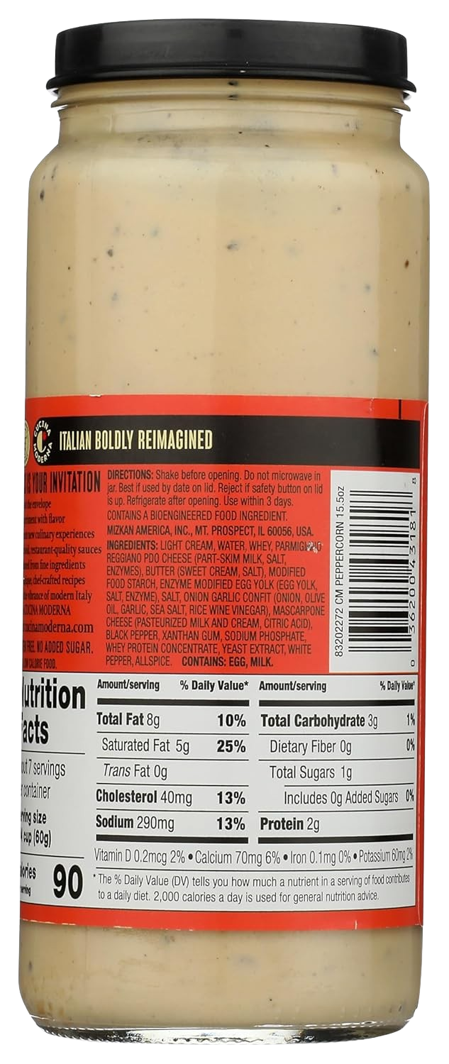 Peppercorn Cream Pasta Sauce
