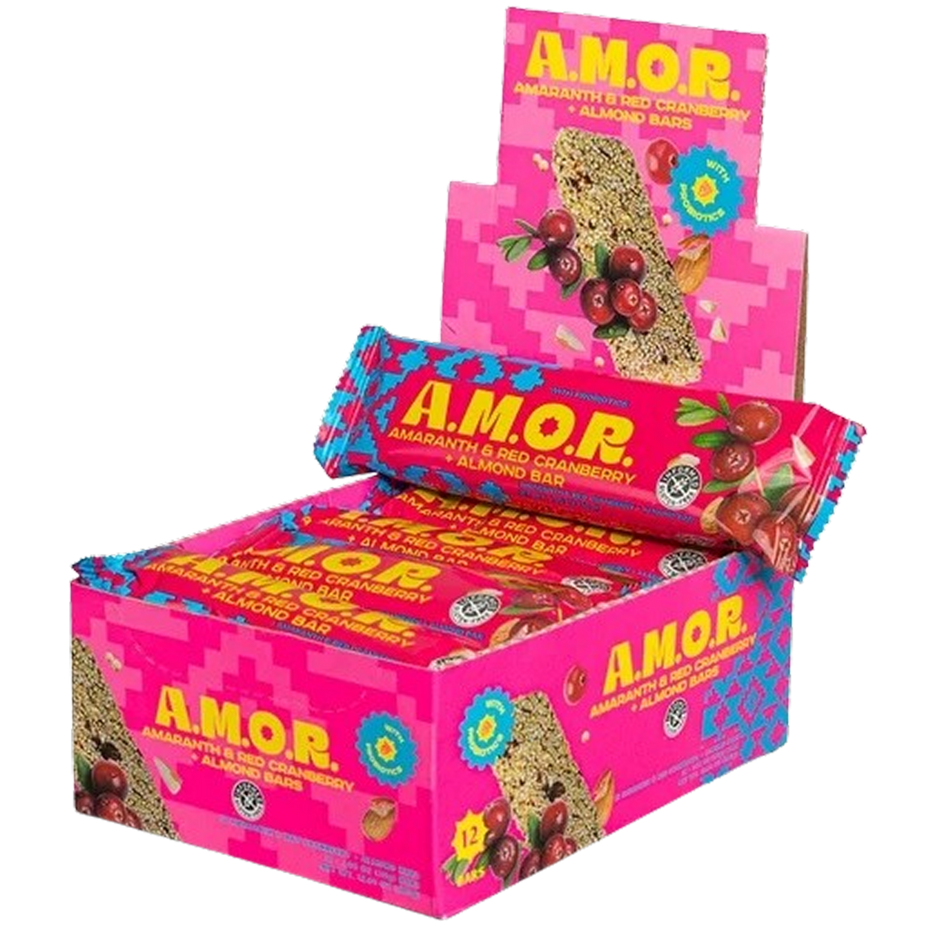 Red Cranberry & Almond Amaranth Bars (12 Pack)