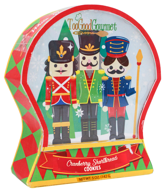 Nutcracker Snow Globe - Cranberry Shortbread Cookies