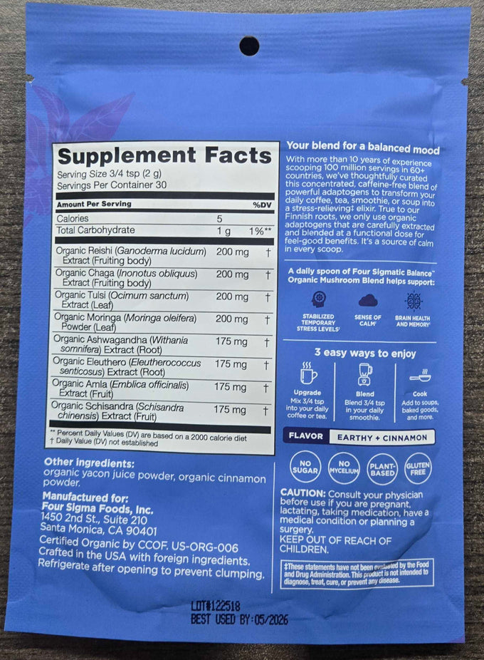 Organic Balance Mushroom Blend Mix