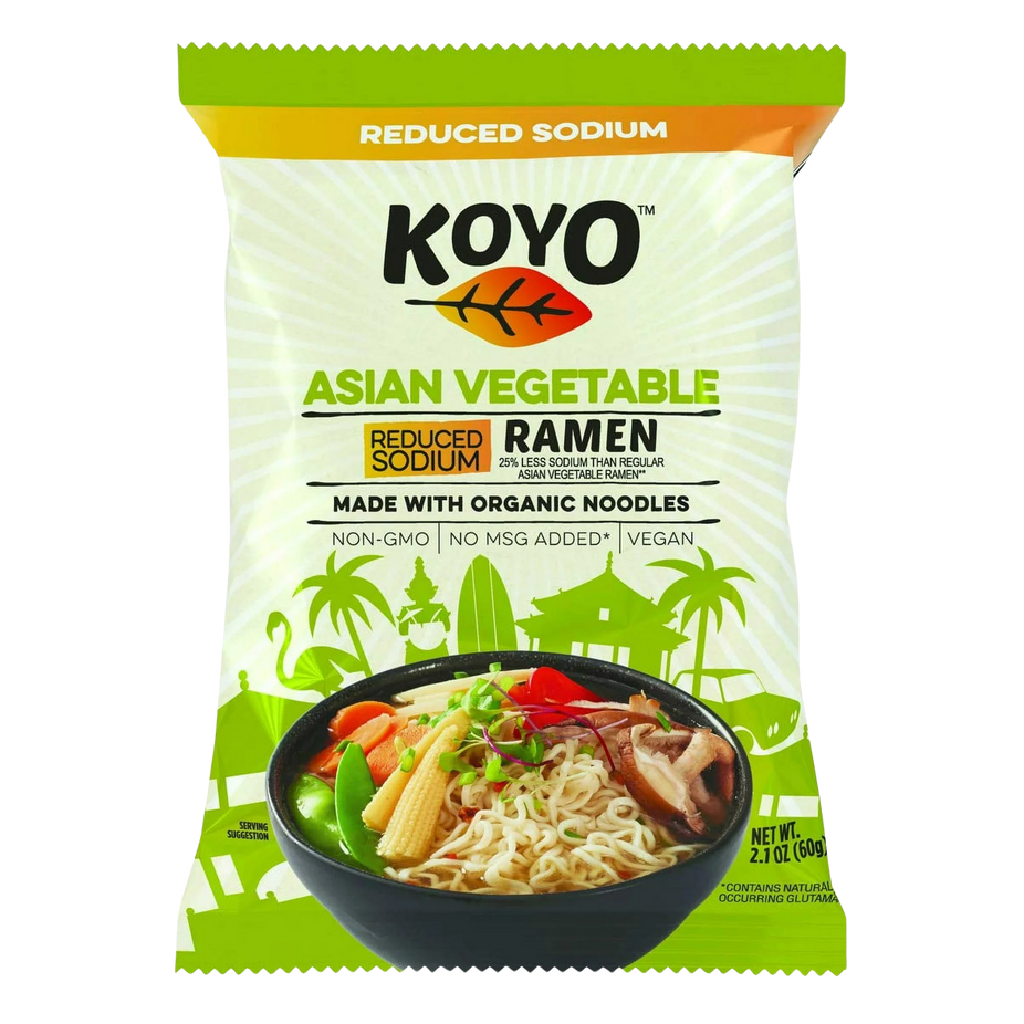 Reduced Sodium Asian Vegetable Ramen (12 Pack)