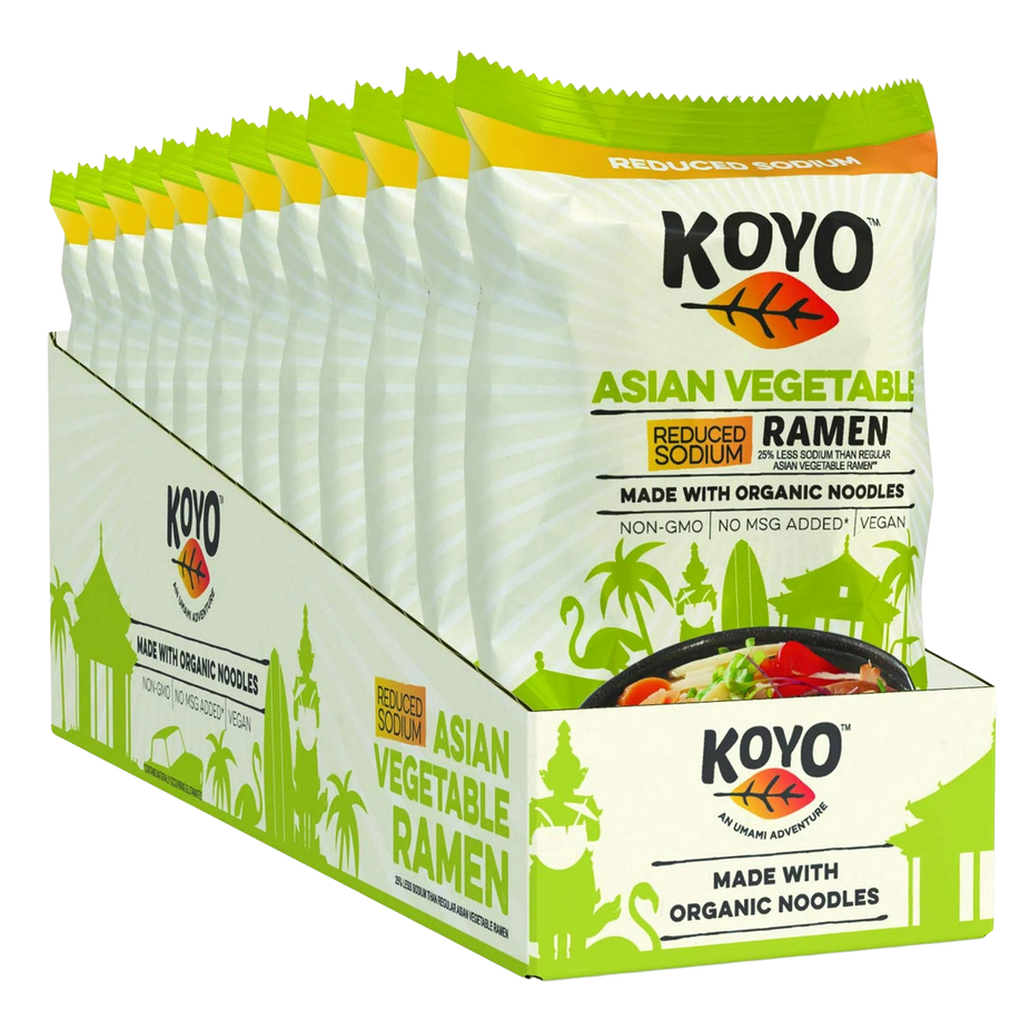 Reduced Sodium Asian Vegetable Ramen (12 Pack)