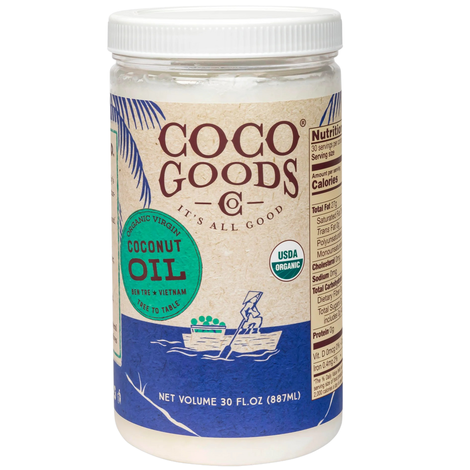 Organic Virgin Coconut Oil - 30 oz Cold Pressed