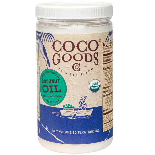 Organic Virgin Coconut Oil - 30 oz Cold Pressed