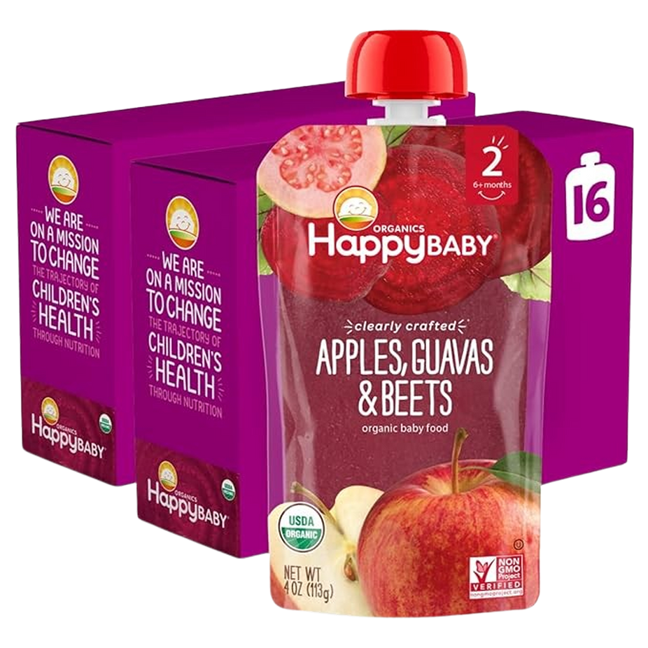 Organics Clearly Crafted Stage 2 Apples, Guavas & Beets (16 CT)