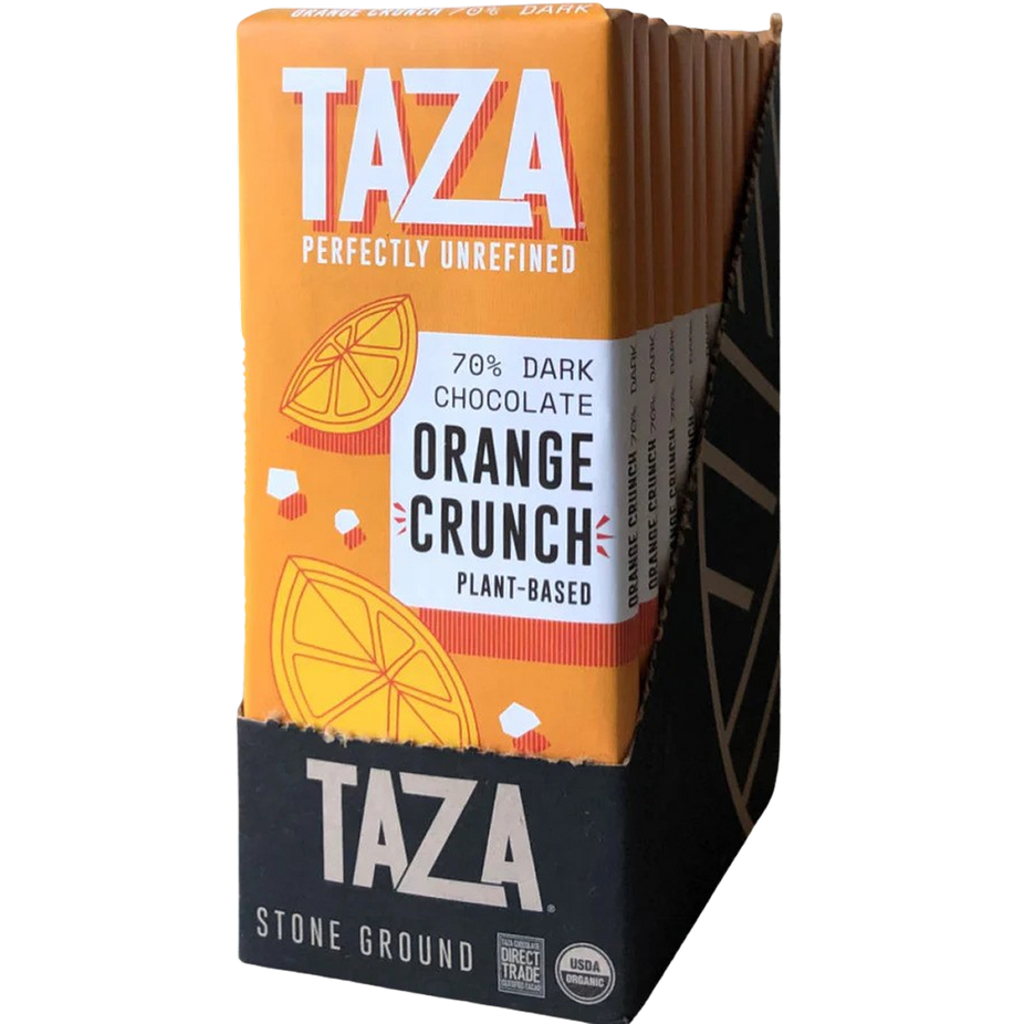 Organic Orange Crunch Dark Chocolate Bar (10 CT)