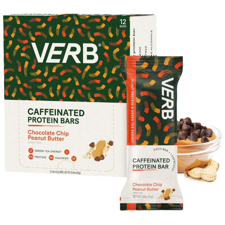 Chocolate Chip Peanut Butter Caffeinated Protein Bar (12 CT)