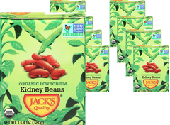 Organic Low Sodium Kidney Beans (8 Pack)