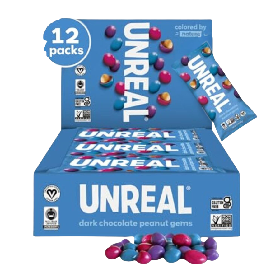 Dark Chocolate Peanut Gems Snack Pack (12 Pack)