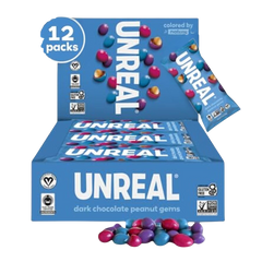 Dark Chocolate Peanut Gems Snack Pack (12 Pack)