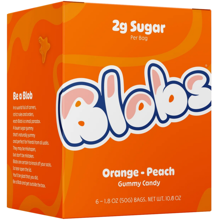 Orange Peach Gummy Candy (6 Pack)