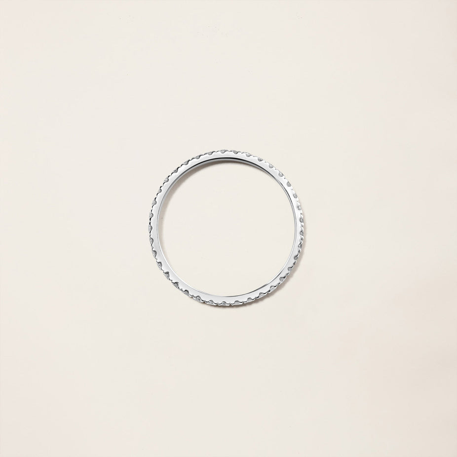 14k Solid Gold Diamond Eternity Band