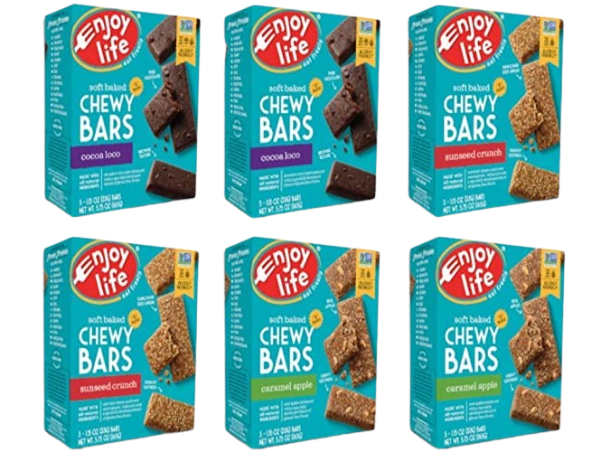 Chewy Bars Variety 6 Pack (2 Caramel Apple, 2 Sunseed Crunch, 2 Cocoa Loco)