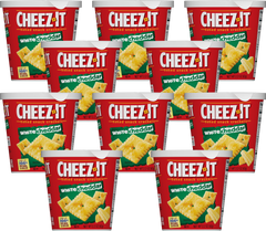 On-the-Go Cup Baked Snack Crackers - White Cheddar (10 Pack)