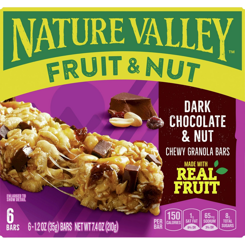 Fruit & Nut Chewy Trail Mix Granola Bars - Dark Chocolate & Nut (6 CT)