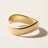 14k Solid Gold Curved Ring