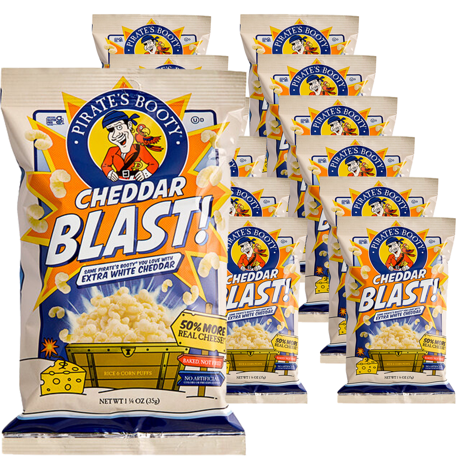 Cheddar Blast Rice and Corn Puffs (12 Pack)
