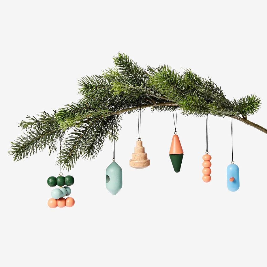 Wooden Ornaments (Set of 6)