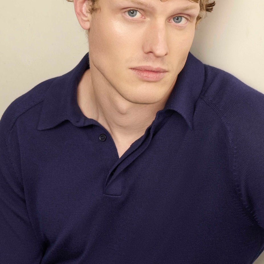 Christopher Featherlight Long Sleeve Polo