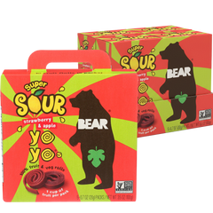 YoYo's Sour Strawberry & Apple Fruit Snacks (6 Packs)