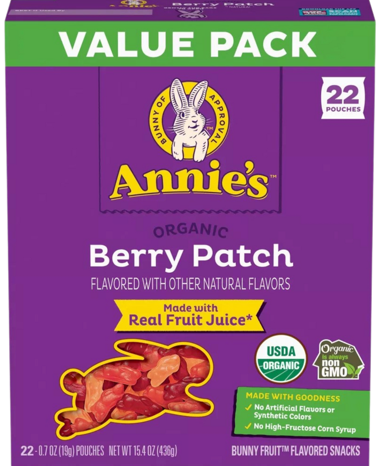 Organic Berry Patch Fruit Snacks (22 CT)