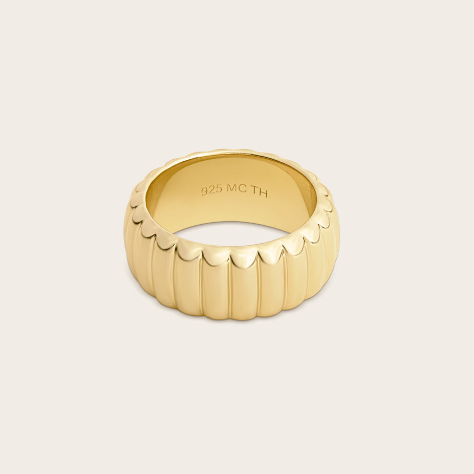 Aurelia Bold 18k Gold Vermeil Ring - Size 6.5