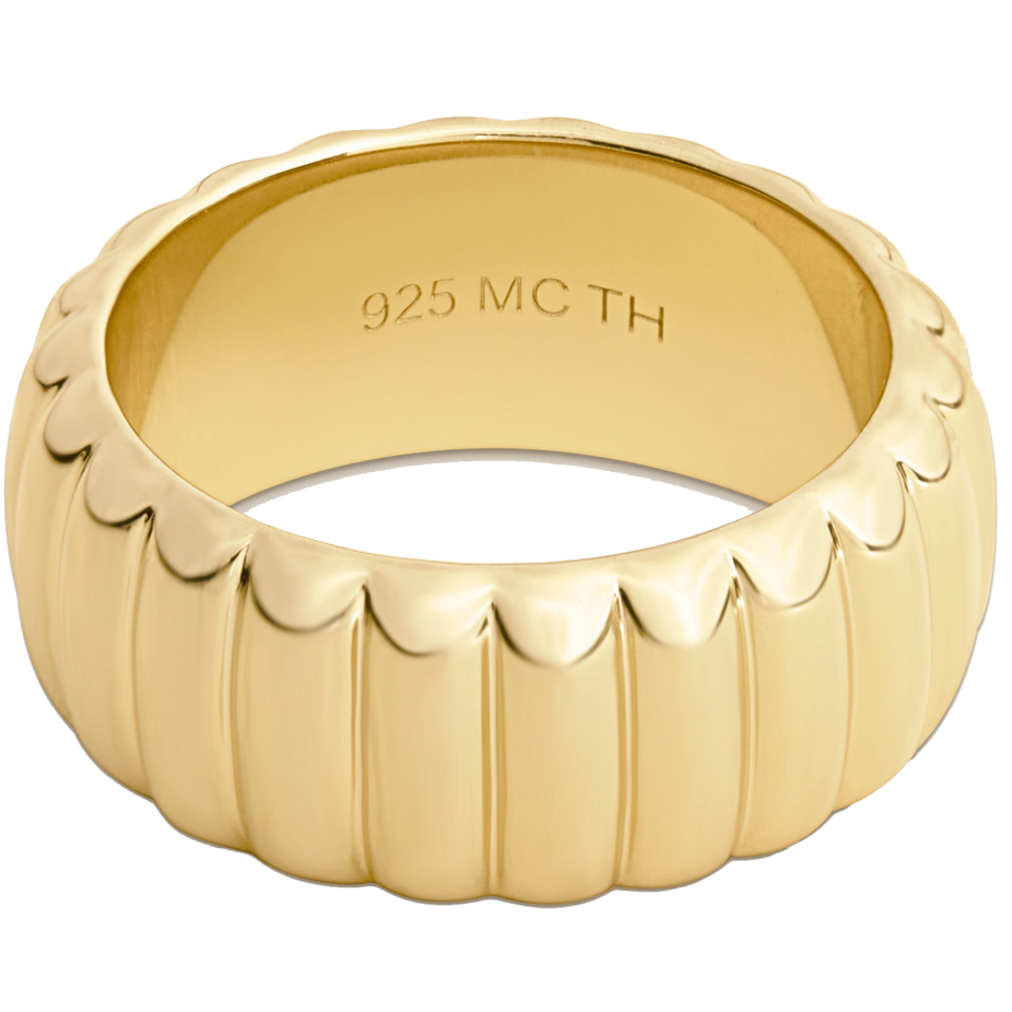 Aurelia Bold 18k Gold Vermeil Ring - Size 7.5