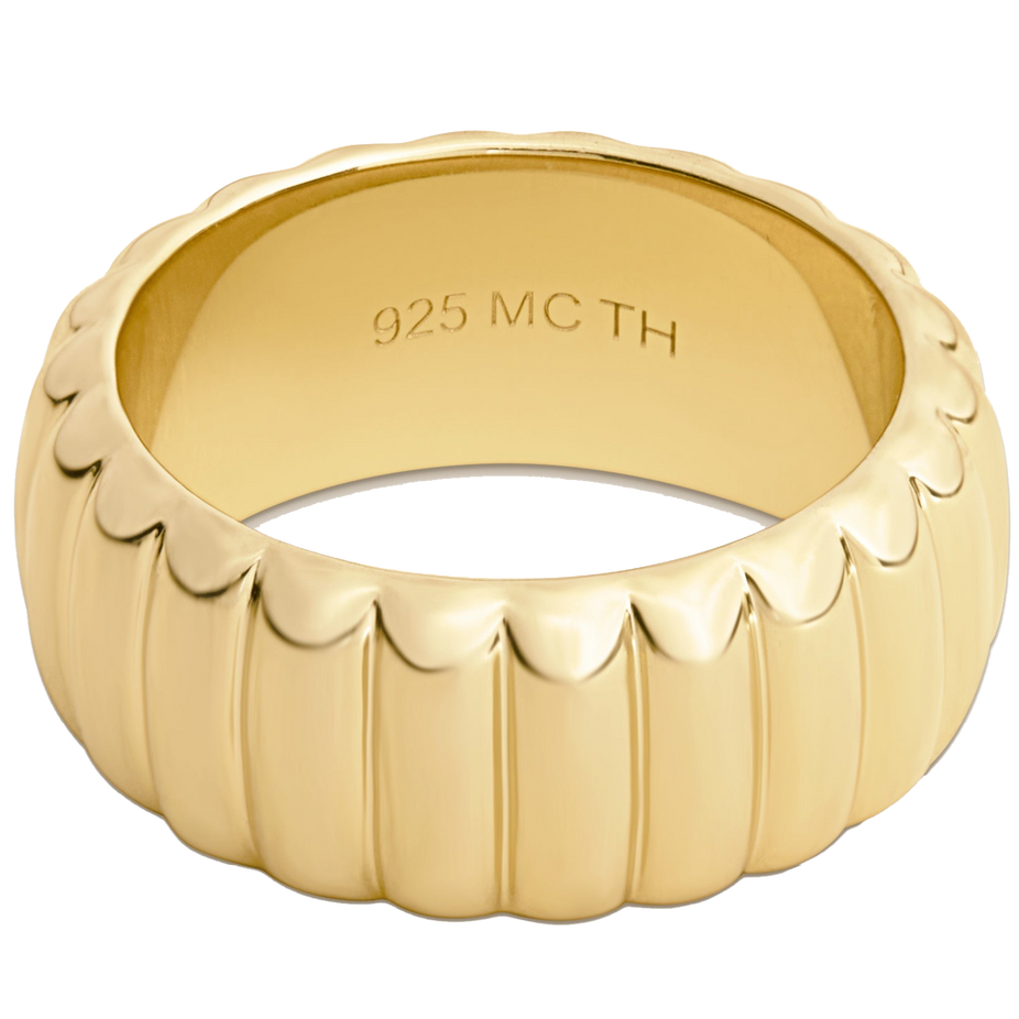 Aurelia Bold 18k Gold Vermeil Ring - Size 5.5