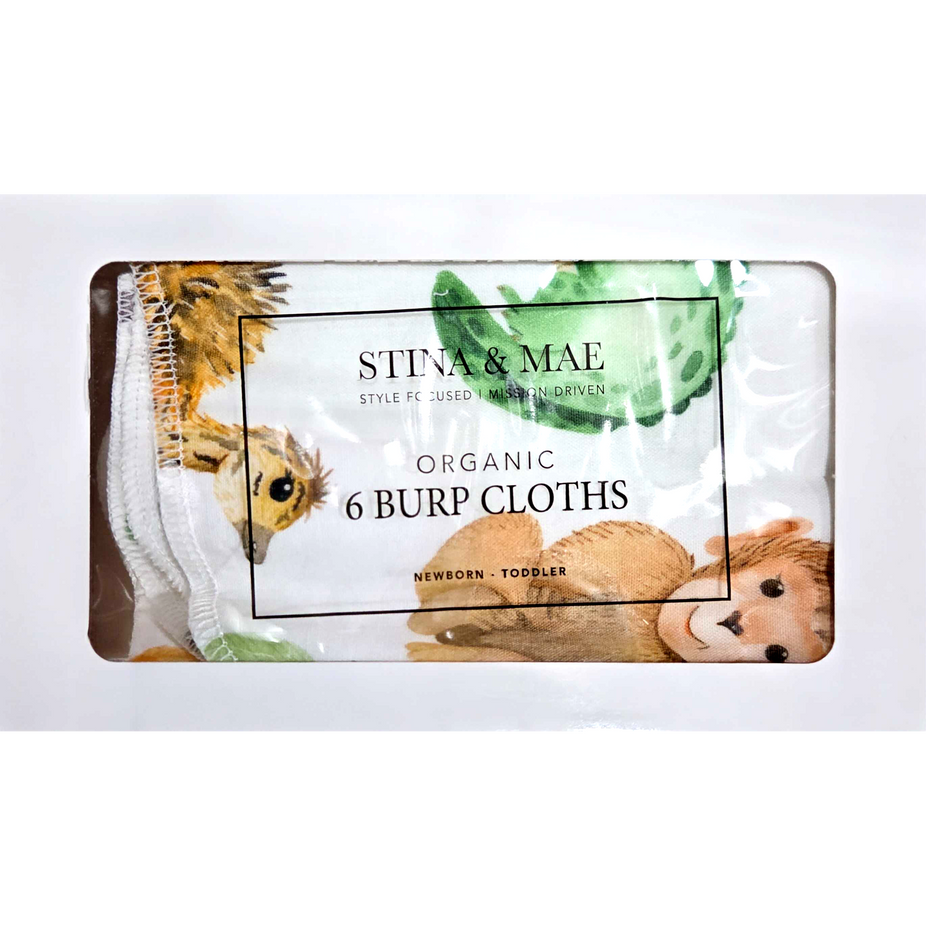 Safari Burp Cloths (6 CT)