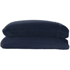 Woven Pillowcase Set in Suede Blue (King)