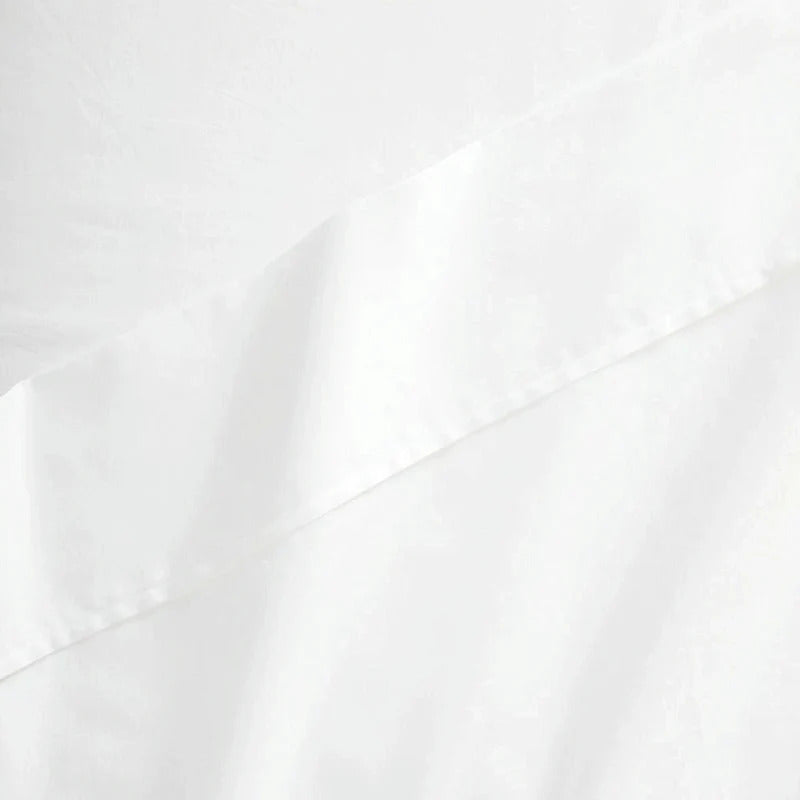 Organic Cotton King Flat Sheet - White
