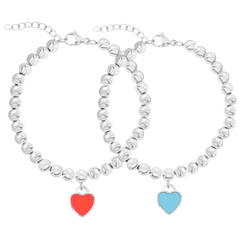2 Pack Heart Bracelets